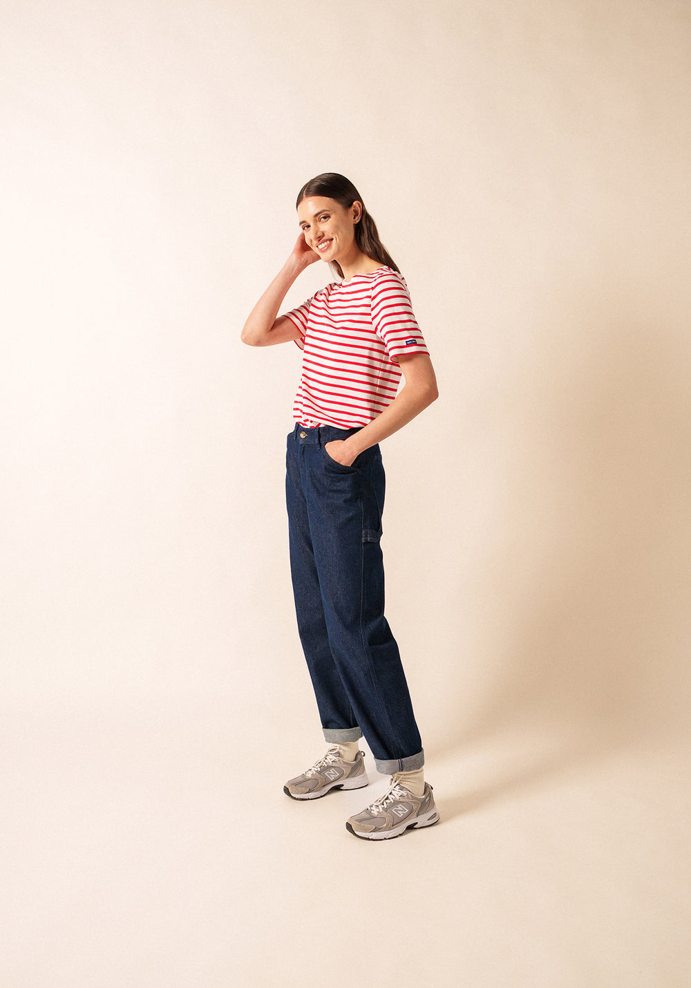 Camisa bretona levantina (NEIGE/TULIPE)