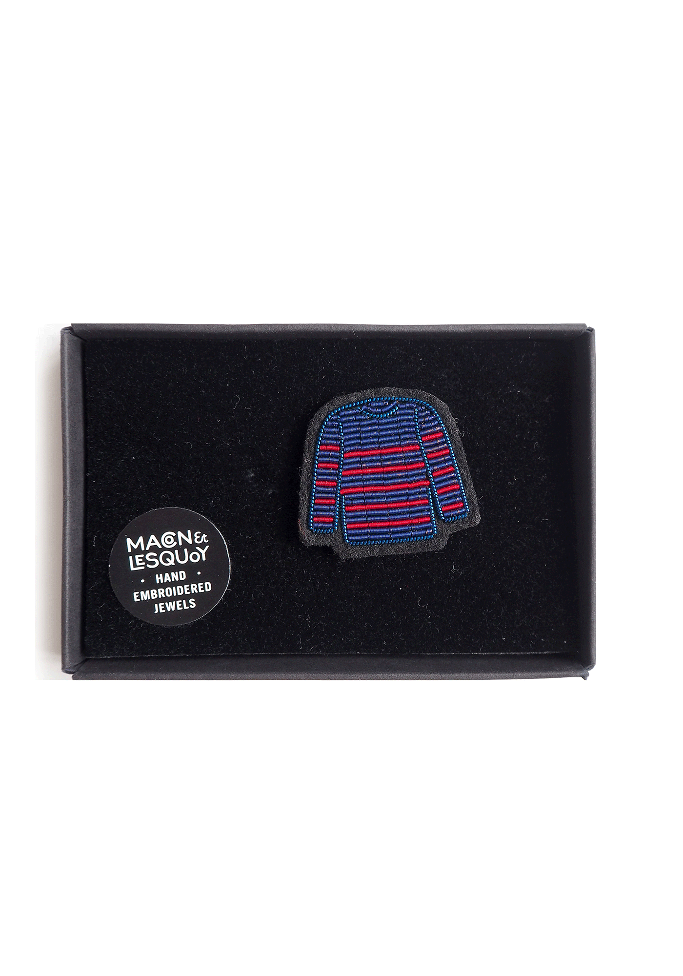 Broche camisa bretona x Macon & Lesquoy (AZUL/ROJO)