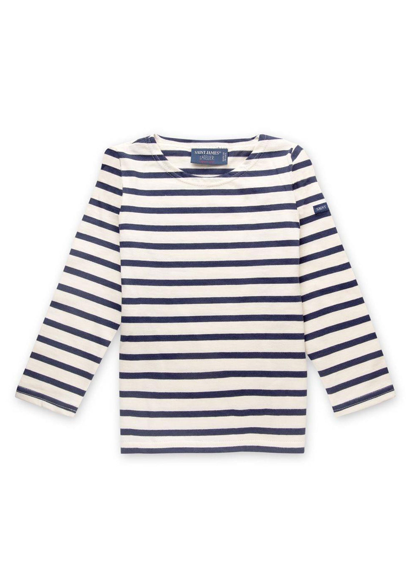 Camisa bretona para niños Miniquiers (ECRU/MARINE)