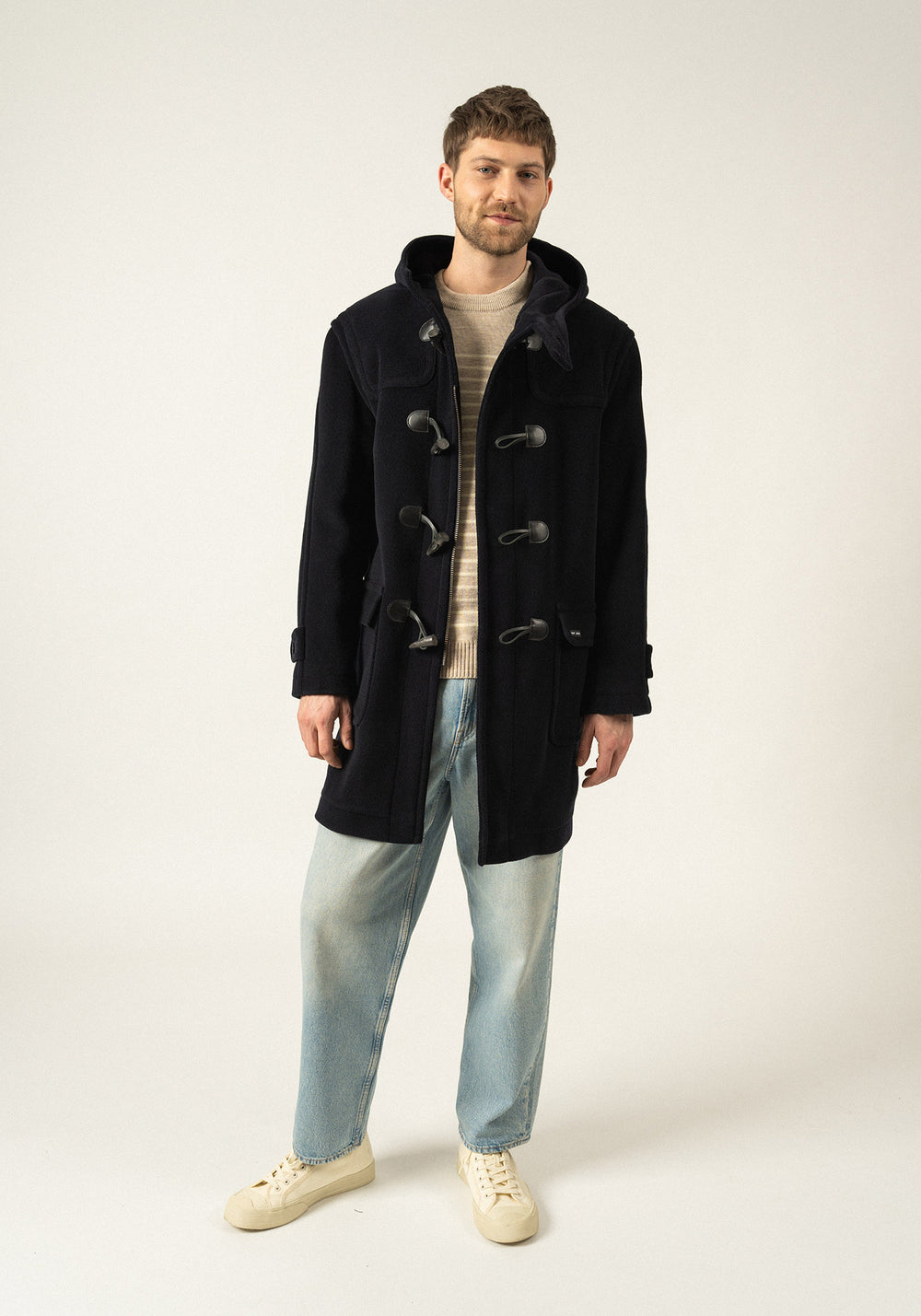 Abrigo clásico Saturne - de lana (NAVY)